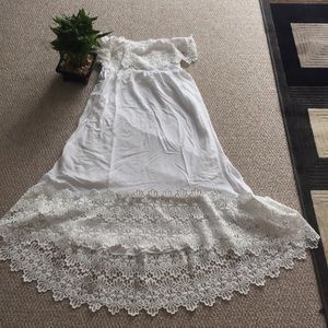 Solitaire swim size large strapless white dress